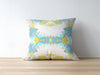 Champagne Garden Blue Pillow