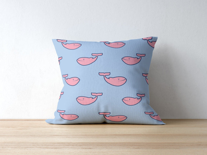 Oxford Pink Whale Tail Pillow