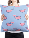 Oxford Pink Whale Tail Pillow