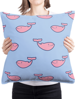 Oxford Pink Whale Tail Pillow