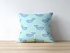 Aqua Whale Pillow