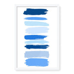 Blue Strokes Wall Art